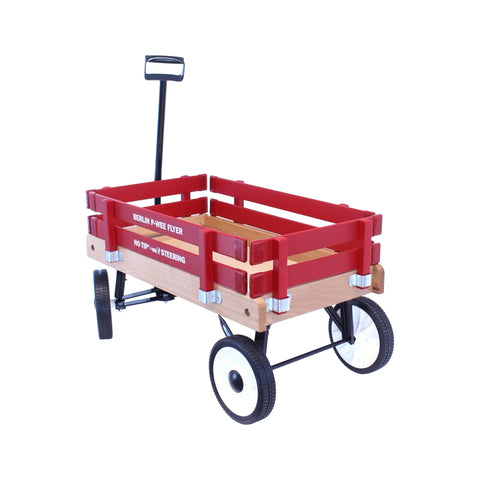 Amish Handcrafted Berlin P-Wee Wagon – Child-Sized Solid Hardwood Toy Wagon with Steel Frame | Made in USA Amish Toy Box  Wagon