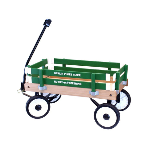 Amish Handcrafted Berlin P-Wee Wagon – Child-Sized Solid Hardwood Toy Wagon with Steel Frame | Made in USA Amish Toy Box  Wagon