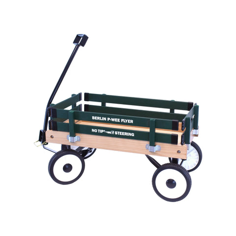 Amish Handcrafted Berlin P-Wee Wagon – Child-Sized Solid Hardwood Toy Wagon with Steel Frame | Made in USA Amish Toy Box  Wagon
