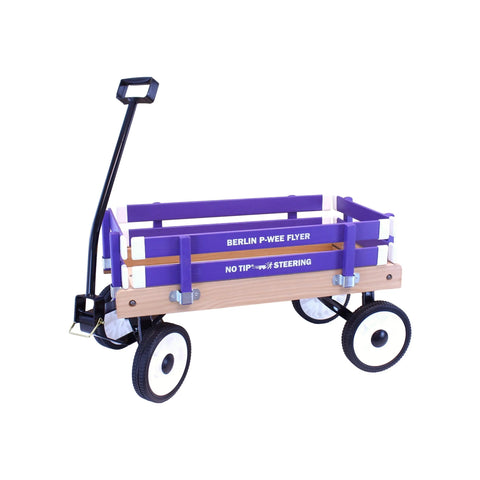 Amish Handcrafted Berlin P-Wee Wagon – Child-Sized Solid Hardwood Toy Wagon with Steel Frame | Made in USA Amish Toy Box  Wagon