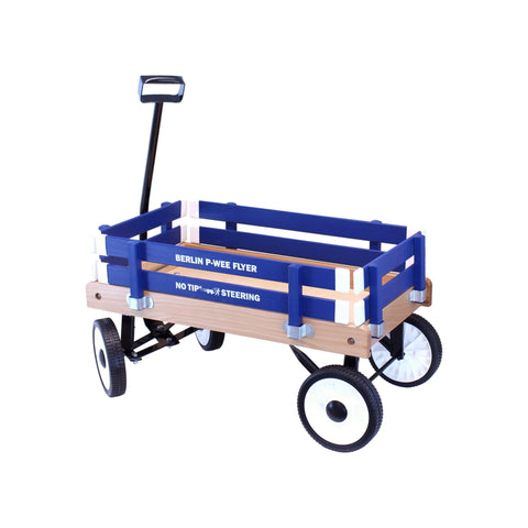 Amish Handcrafted Berlin P-Wee Wagon – Child-Sized Solid Hardwood Toy Wagon with Steel Frame | Made in USA Amish Toy Box  Wagon