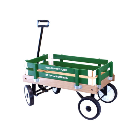 Amish Handcrafted Berlin P-Wee Wagon – Child-Sized Solid Hardwood Toy Wagon with Steel Frame | Made in USA Amish Toy Box  Wagon
