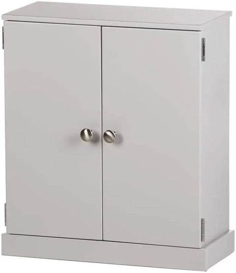 Amish Handcrafted Doll Wardrobe – Solid Poplar Wood Storage Cabinet with Shelves | Made in USA Amish Toy Box  Doll Furniture