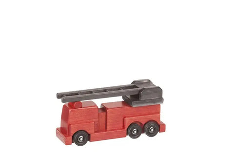 Amish Handcrafted Wooden Fire Truck Toy 20 Inch – Child-Safe Non-Toxic Finish | Made in USA Amish Toy Box  Toy