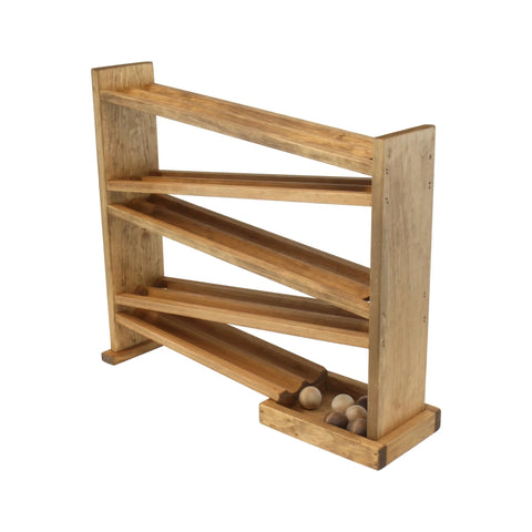 Amish Handmade Wooden Ball Roller Racetrack Toy – Classic Kids Playset | Made in USA Amish Toy Box  Toy