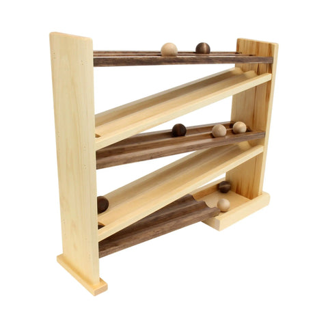 Amish Handmade Wooden Ball Roller Racetrack Toy – Classic Kids Playset | Made in USA Amish Toy Box  Toy