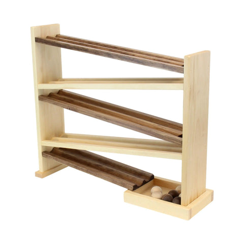 Amish Handmade Wooden Ball Roller Racetrack Toy – Classic Kids Playset | Made in USA Amish Toy Box  Toy
