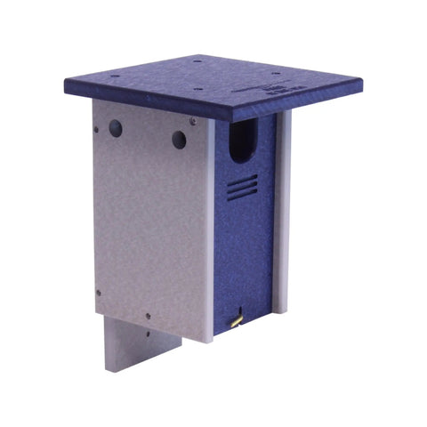 Amish-Made 11 Inch Bluebird House Post Mount – Durable Recycled Poly Lumber Birdhouse | Made in USA Amish Toy Box  Bird House