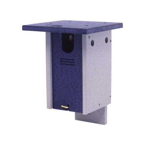 Amish-Made 11 Inch Bluebird House Post Mount – Durable Recycled Poly Lumber Birdhouse | Made in USA Amish Toy Box  Bird House