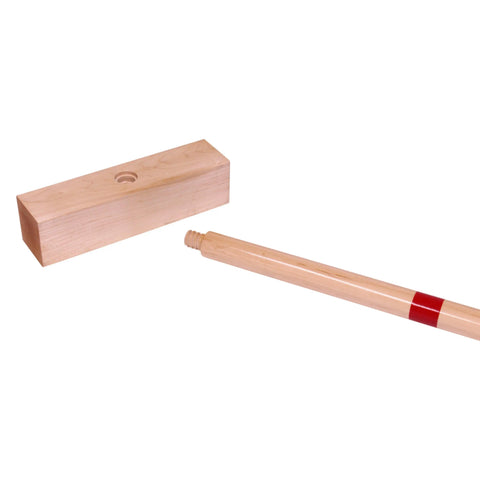 Amish-Made 8-Player Wooden Croquet Set – Maple Hardwood Mallets | Classic Outdoor Game Made in USA Amish Toy Box  Games and Puzzles