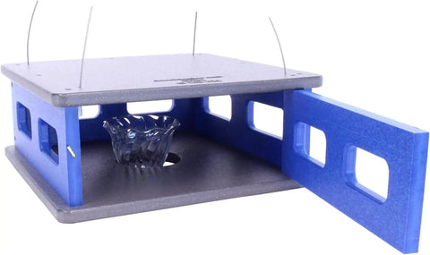 Amish-Made Bluebird Mealworm Feeder – Eco-Friendly Hanging Birdhouse | Made in USA Amish Toy Box  Lawn & Patio