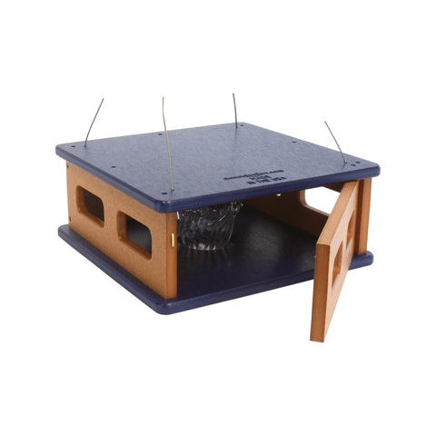 Amish-Made Bluebird Mealworm Feeder – Eco-Friendly Hanging Birdhouse | Made in USA Amish Toy Box  Lawn & Patio