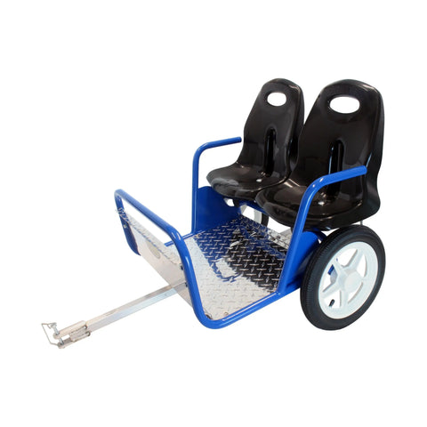 Amish-Made Chipmunk Kids Pull-Behind Trailer 32 Inch – Garden Tractor Ride On | Made in USA Amish Toy Box  Pull-Behind Trailer Toy