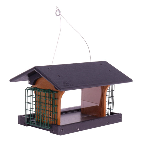 Amish-Made Durable Hanging Bird Feeder – Weather-Resistant Poly Lumber Suet Holder | Made in USA Amish Toy Box 