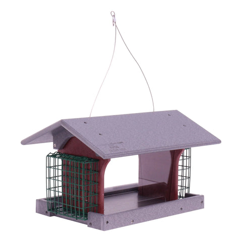 Amish-Made Durable Hanging Bird Feeder – Weather-Resistant Poly Lumber Suet Holder | Made in USA Amish Toy Box 