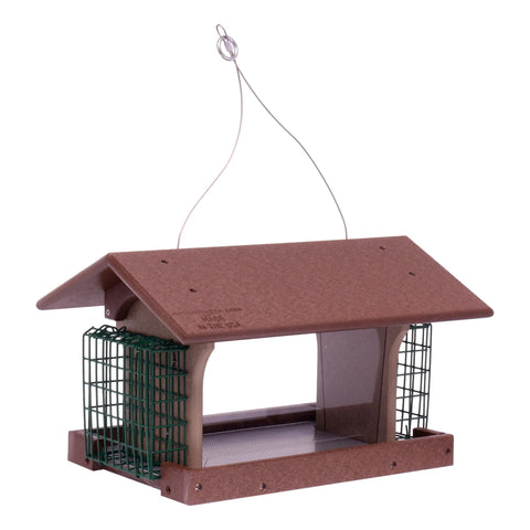 Amish-Made Durable Hanging Bird Feeder – Weather-Resistant Poly Lumber Suet Holder | Made in USA Amish Toy Box 