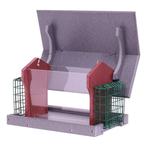 Amish-Made Durable Hanging Bird Feeder – Weather-Resistant Poly Lumber Suet Holder | Made in USA Amish Toy Box 