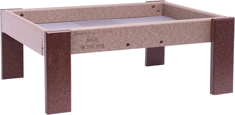 Amish-Made Wildlife Ground Feeder – Eco-Friendly Tray Bird Feeder | Made in USA Amish Toy Box  Bird Feeder