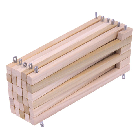 Amish-Made Wooden Folding Corral Fence for Kids 6 Ft Long with 10 Panels – Handmade Toy Fence | Made in USA Amish Toy Box  Toy