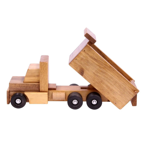 Amish-Made Wooden Toy Dump Truck – Durable Solid Wood Play Vehicle | Made in USA Amish Toy Box  Wooden Toys,Trains, Trucks and Things