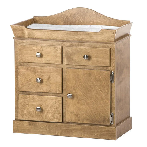 Amish Wooden Doll Changing Table 32 Inch – Fits 18 Inch Dolls – Handcrafted in USA | Amish-Made Amish Toy Box  doll furniture