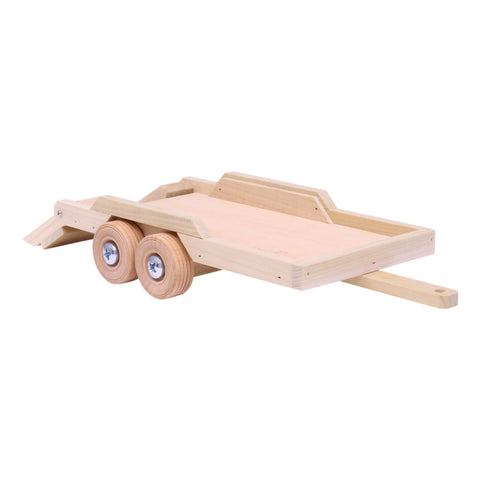 Amish-made Wooden Flatbed Trailer Toy – Solid Poplar Wood – Durable Kids Play Gift | Made in USA Amish Toy Box  Wooden Toys