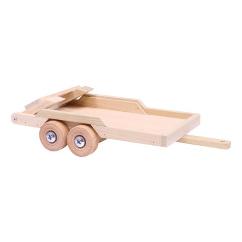 Amish-made Wooden Flatbed Trailer Toy – Solid Poplar Wood – Durable Kids Play Gift | Made in USA Amish Toy Box  Wooden Toys