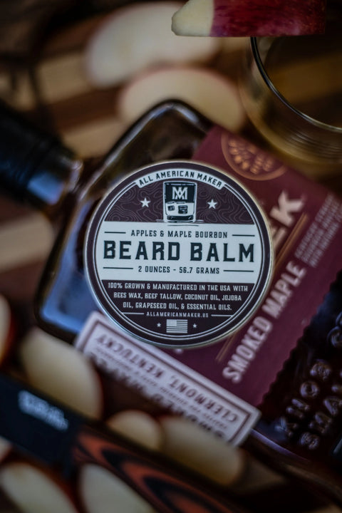 Apples Maple Bourbon Beard Balm 2 Oz – All American Maker | Made in USA All American Maker 