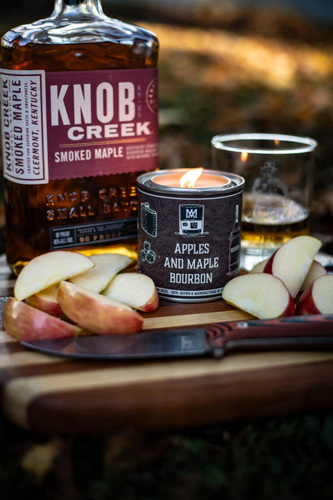 Apples and Maple Bourbon Soy Candle – Handcrafted Home Fragrance | Made in USA All American Maker 