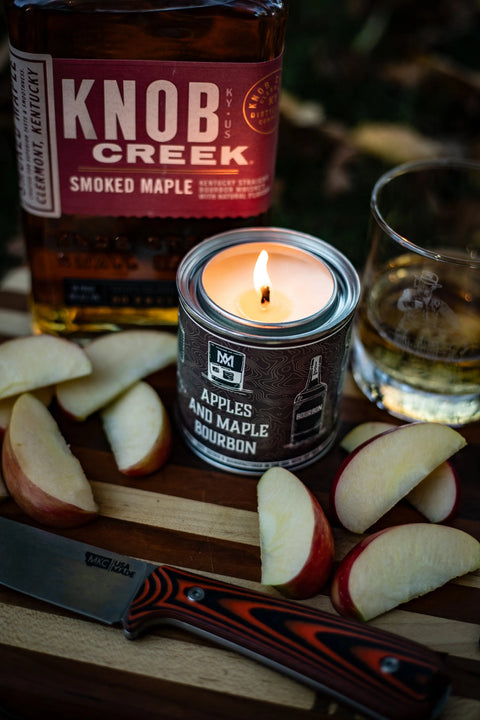 Apples and Maple Bourbon Soy Candle – Handcrafted Home Fragrance | Made in USA All American Maker 