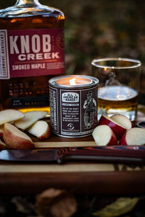 Apples and Maple Bourbon Soy Candle – Handcrafted Home Fragrance | Made in USA All American Maker 