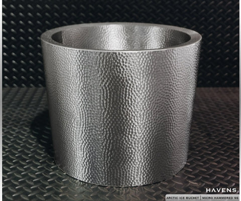 Arctic Stainless Steel Ice Bucket – Custom Beverage Cooler | Made in USA Havens | Luxury Metals  Drinkware > Stainless