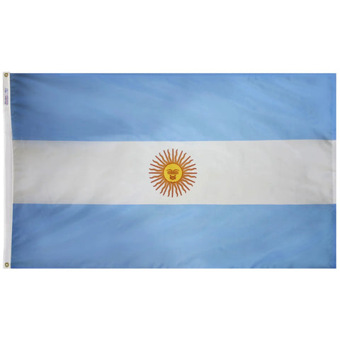 Argentina Outdoor Nylon Flag 200 Denier UV-Resistant Fabric – Vibrant Colors | Made in USA Freedom Flag and Pole 