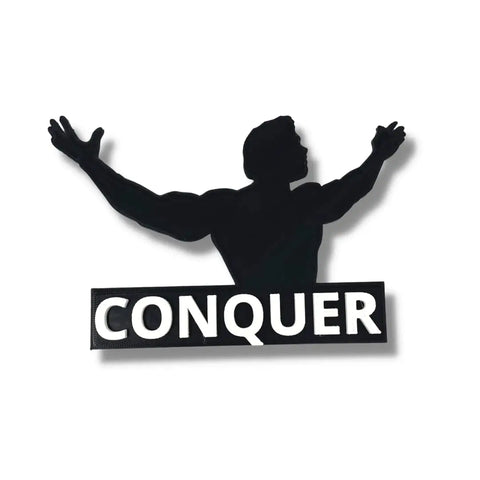 Arnold Schwarzenegger Conquer Desk Ornament – Motivational Decor | Made in USA Chatelet Manufacturing 
