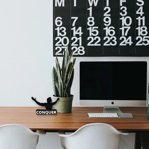 Arnold Schwarzenegger Conquer Desk Ornament – Motivational Decor | Made in USA Chatelet Manufacturing 