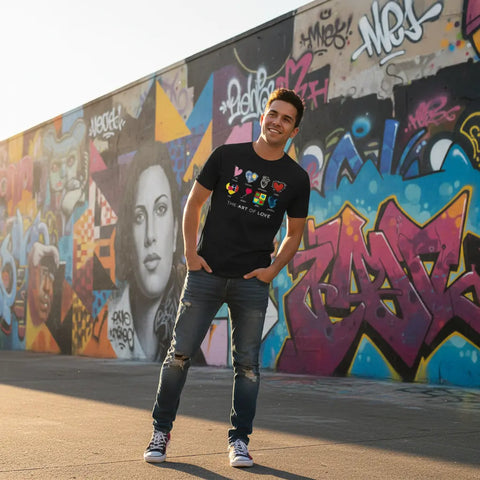 Art of Love Graphic Tee – Premium Soft Cotton Casual Shirt by Whitney Howard Designs | Made in USA Whitney Howard Designs  T-Shirts