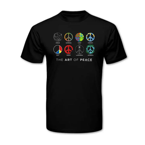 Art of Peace Graphic T-Shirt – Unique Peace Symbol Design – Whitney Howard Collection | Made in USA Whitney Howard Designs  T-Shirts