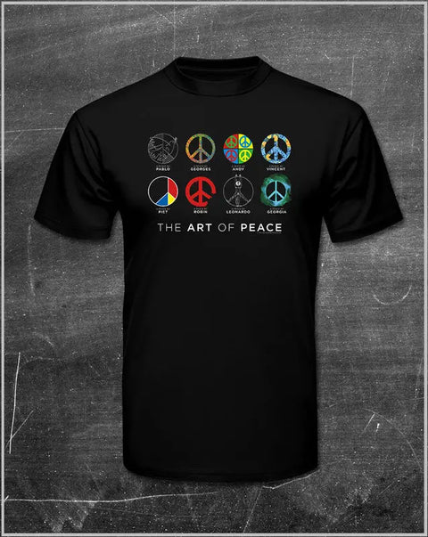 Art of Peace Graphic T-Shirt – Unique Peace Symbol Design – Whitney Howard Collection | Made in USA Whitney Howard Designs  T-Shirts