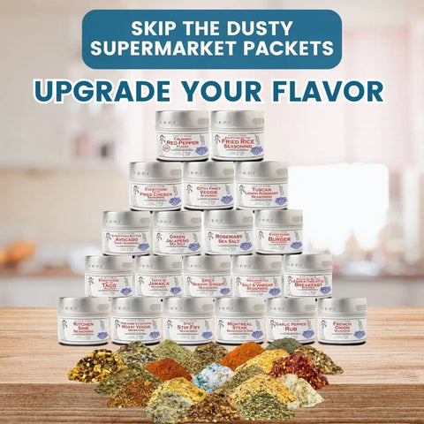 Artisan 20-Piece Seasoning and Sea Salt Tin Set – Small Batch Gourmet Spice Collection | Made in USA Gustus Vitae  Collections & Gift Sets