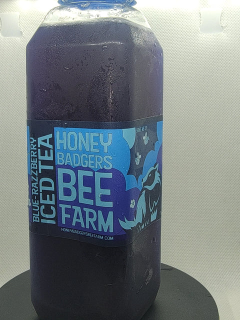 Artisan Cold Honey Tea Six Pack – Natural Flavored Iced Teas 80 Calorie – Made in USA Brooksville Florida Honey Badgers Bee Farm 