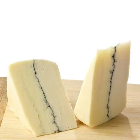 Artisan Mobay Cheese Wedge – Sheep and Goat Milk Blend with Grape Vine Vein | Handcrafted in USA Keystone Cheese  Cheese
