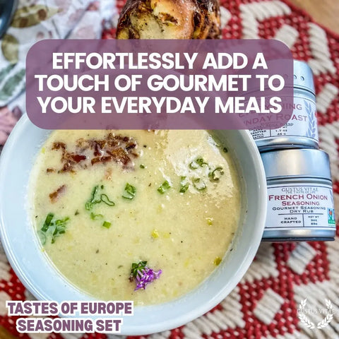 Artisanal European Spice Blend Set – Six Pack Gourmet Seasonings | Made in USA Gustus Vitae  Collections & Gift Sets