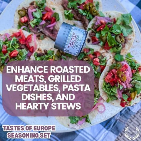 Artisanal European Spice Blend Set – Six Pack Gourmet Seasonings | Made in USA Gustus Vitae  Collections & Gift Sets