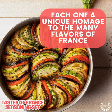 Artisanal French Seasoning Gift Set – Six Pack Gourmet Spice Blends | Made in USA Gustus Vitae  Collections & Gift Sets