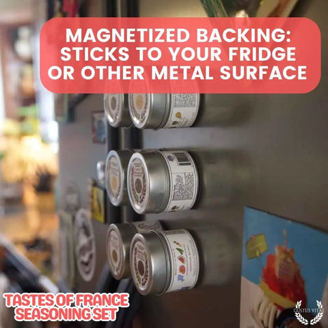 Artisanal French Seasoning Gift Set – Six Pack Gourmet Spice Blends | Made in USA Gustus Vitae  Collections & Gift Sets