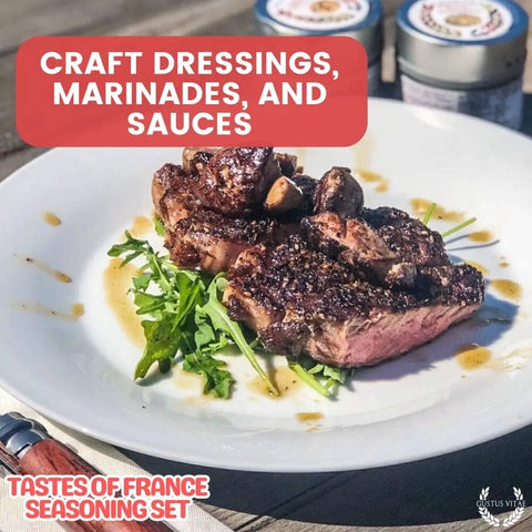 Artisanal French Seasoning Gift Set – Six Pack Gourmet Spice Blends | Made in USA Gustus Vitae  Collections & Gift Sets