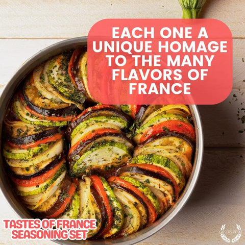 Artisanal French Seasoning Gift Set – Six Pack Gourmet Spice Blends | Made in USA Gustus Vitae  Collections & Gift Sets
