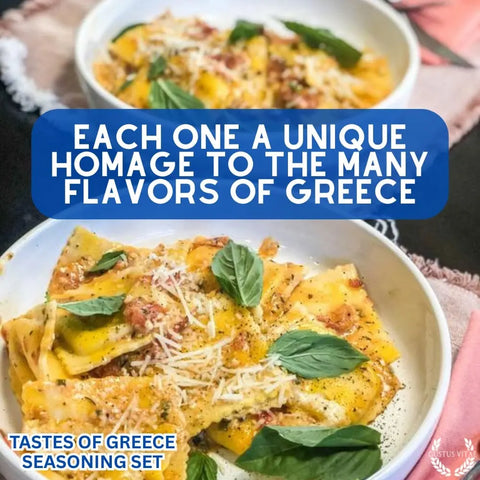 Artisanal Greek Spice Blend Gift Set – Six Pack Seasonings – Made in USA Gustus Vitae  Collections & Gift Sets