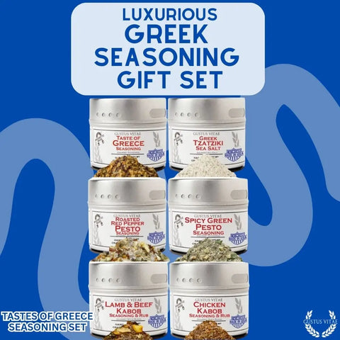 Artisanal Greek Spice Blend Gift Set – Six Pack Seasonings – Made in USA Gustus Vitae  Collections & Gift Sets