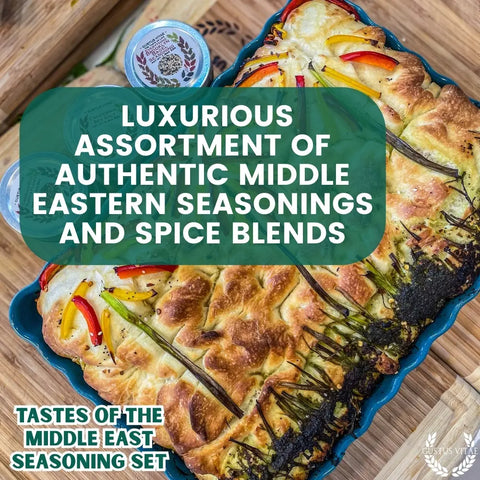 Artisanal Middle Eastern Spice Gift Set – Six Gourmet Seasonings – Made in USA Gustus Vitae  Collections & Gift Sets